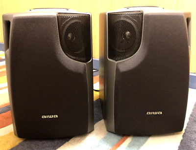 aiwa speaker system, Lautsprecher, in grau/schwarz