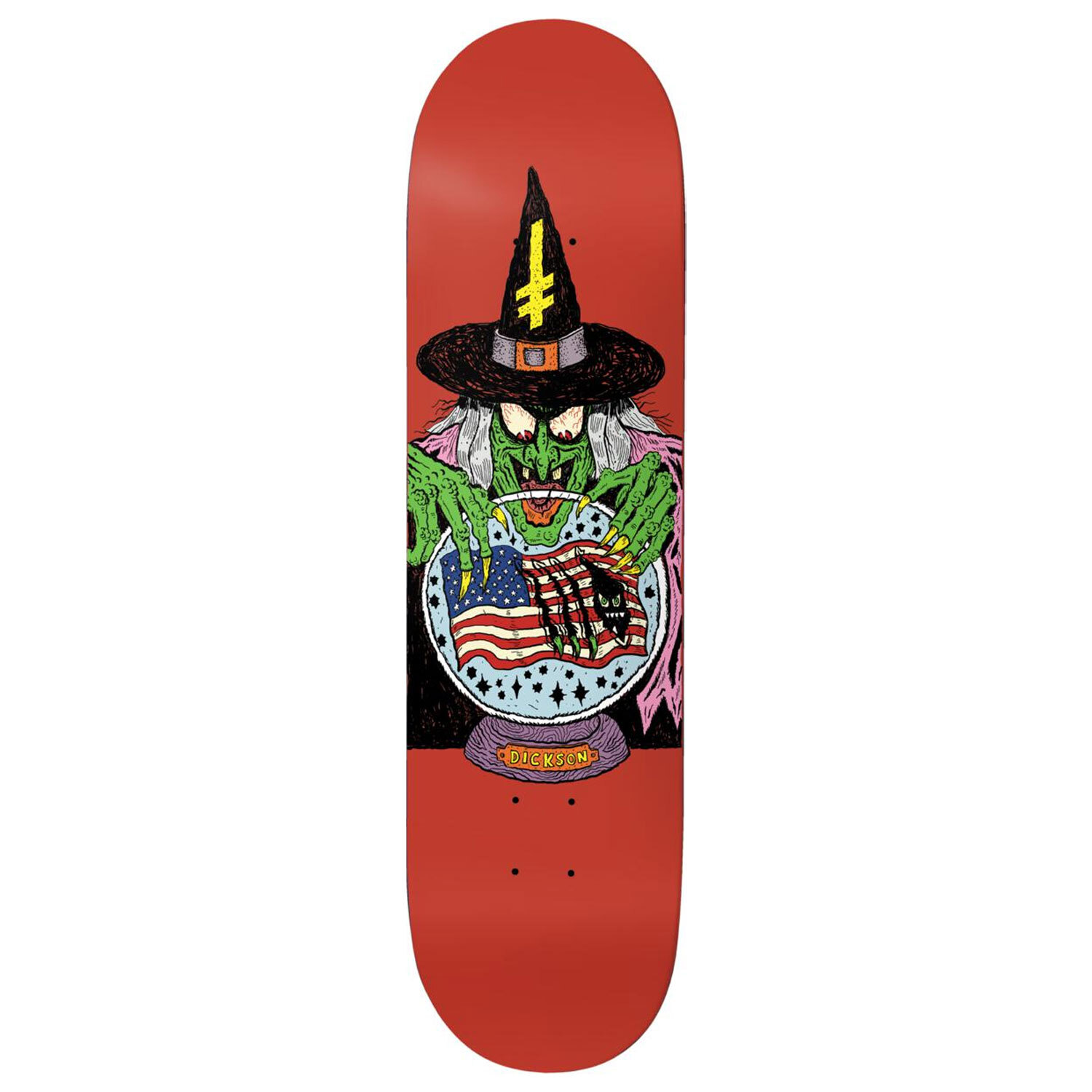 Deathwish Skateboard Deck Jon Dickson Deathwitch Trials 8.0