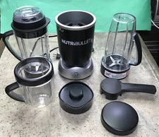 NutriBullet RX NB -301 Powerful Blender - BLACK/SILVER Works! Soup Pitcher More