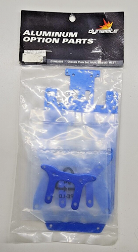 Dynamite DYN8255B - Chassis Plate Set - Aluminum Blue - Losi MLST