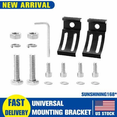 2x LED Work Light Bar Mounting Brackets Universal Mounting Base Slide Bracket US