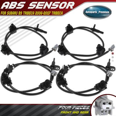 4x ABS Wheel Speed Sensor for Subaru B9 Tribeca 2006-2007 Tribeca Front & Rear