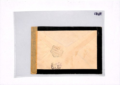 SPAIN Air Mail Mourning 1937 Cover Madrid *SPANISH CIVIL WAR* CENSOR Paris YG183 - Picture 10 of 10