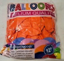 Orange - Allgala 100ct 12" Helium Grade Premium Latex Balloons