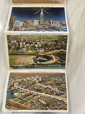 ビンテージハガキ Vintage Postcard Booklet Cleveland Ohio Greetings 18