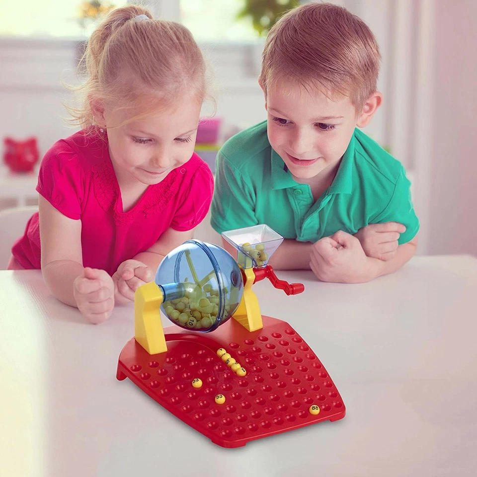 Classic Bingo Game Family Fun Kids Bingo Balls Dispenser + Bingo Cards Toys Gift - Image 2 of 4