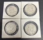 Franklin Half Dollars Lot Of 4 90% Constitutional Silver Coins