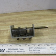 VARIABLE CAPACITOR 3 section 50 pF 10 to 54 pF 1/4 in shaft Heathkit 26-36