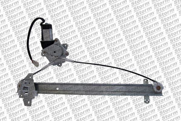 Lève-vitre arrière gauche pour Vitara 4 portes dès 1989, rail en acier anti-corrosion 83502