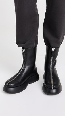 phillip lim Mercer black Leather Boots shearling Size 40