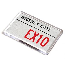 FRIDGE MAGNET - Regency Gate EX10 - UK Postcode