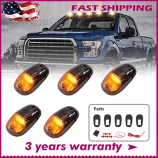 Amber Smoke Cab Roof Marker Lights For Dodge Ram 3500 4500 1500 2500 2003-2018