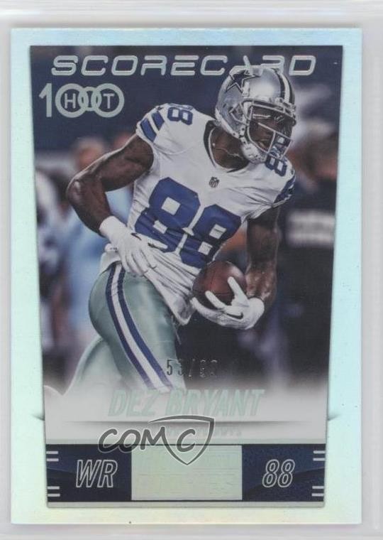 2014 Panini Hot Rookies Scorecard 53/99 Dez Bryant #242 n3m