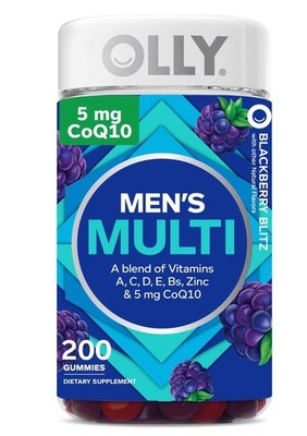 OLLY Men's Multivitamin Gummy, Blackberry, 200 ct.