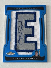 Travis Snider 2009 Topps Finest Letter E Patch Auto RC 22/25 Toronto Blue Jays🔥