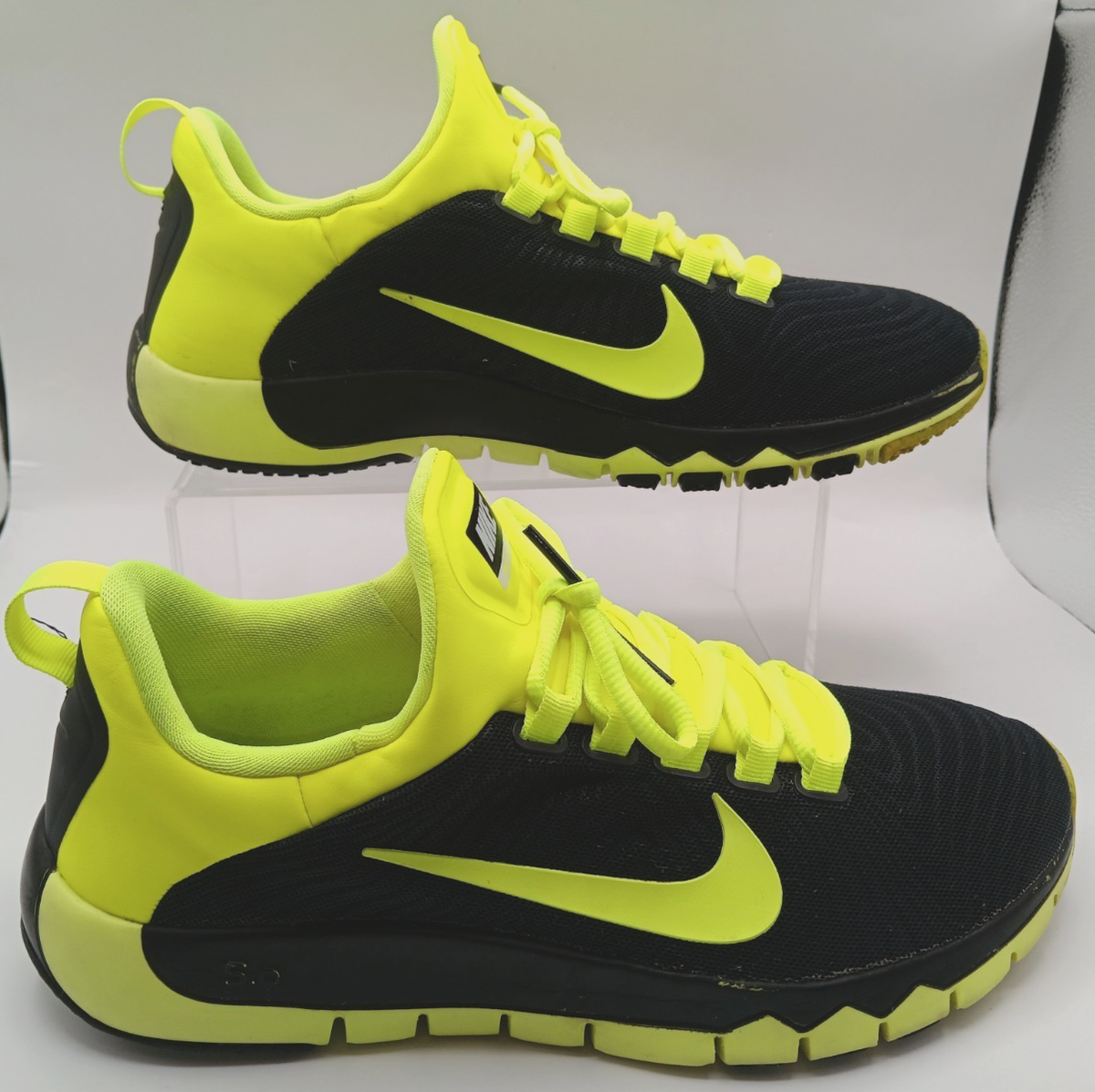 Nike Free Trainer 5.0 Black Volt Neon Yellow Men display picture 3