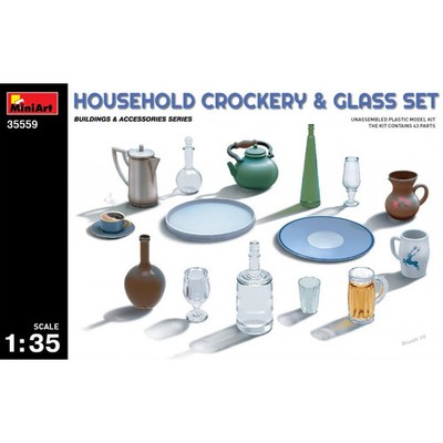 MiniArt 1/35 Household Crockery & Glass Set 35559