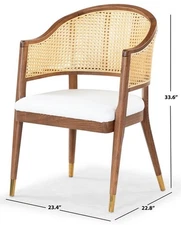 Safavieh ROGUE RATTAN DINING CHAIR, Reduced Price 2172768878 SFV4106D