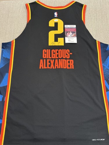 JSA COA SHAI GILGEOUS ALEXANDER Autographed Signed 2025 Nike Authentic Jersey Thunder 