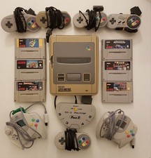 Super Nintendo SNES Bundle, Dreamcast Controllers, Games Cartridges, Super Mario