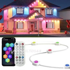 30M 45M Permanent Outdoor Lights Smart RGBIC LED Eaves Light APP DIY Scene Lamps