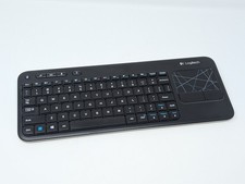 Logitech Wireless K400R Key Slim Keyboard with Touchpad Black No Receiver 