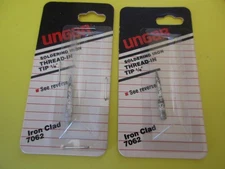 2 LOT UNGAR 7062 Point 1/8" Thread In TIP for Princess Standard Soldering Iron
