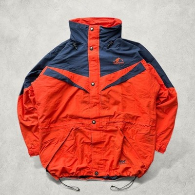 Helly Hansen Mountain Parka Navy Orange Helly Tech Waterproof Windproof Used