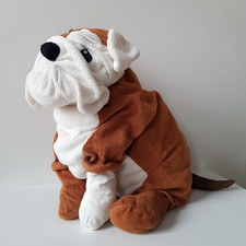 Großes Stofftier Plüschtier Bulldogge Gosig von Ikea beige Kuscheltier ca. 33 cm