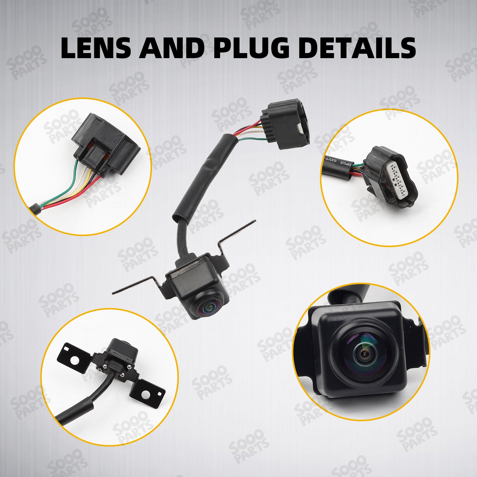 Front Bumper Grille Parking Camera for 2014-2019 INFINITI Q50 Q50L 284F1-4GA1A