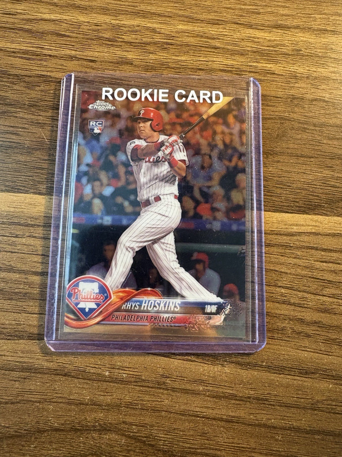 2018 Topps Chrome - Rhys Hoskins #70 Batting (RC)