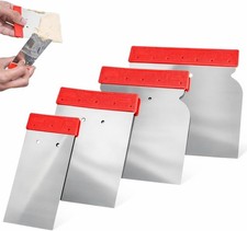 4 St&uuml;ck F&uuml;llklingen Flexibler Stahl Gips Kitt Risse Reparaturen DIY Fixierer Schaber