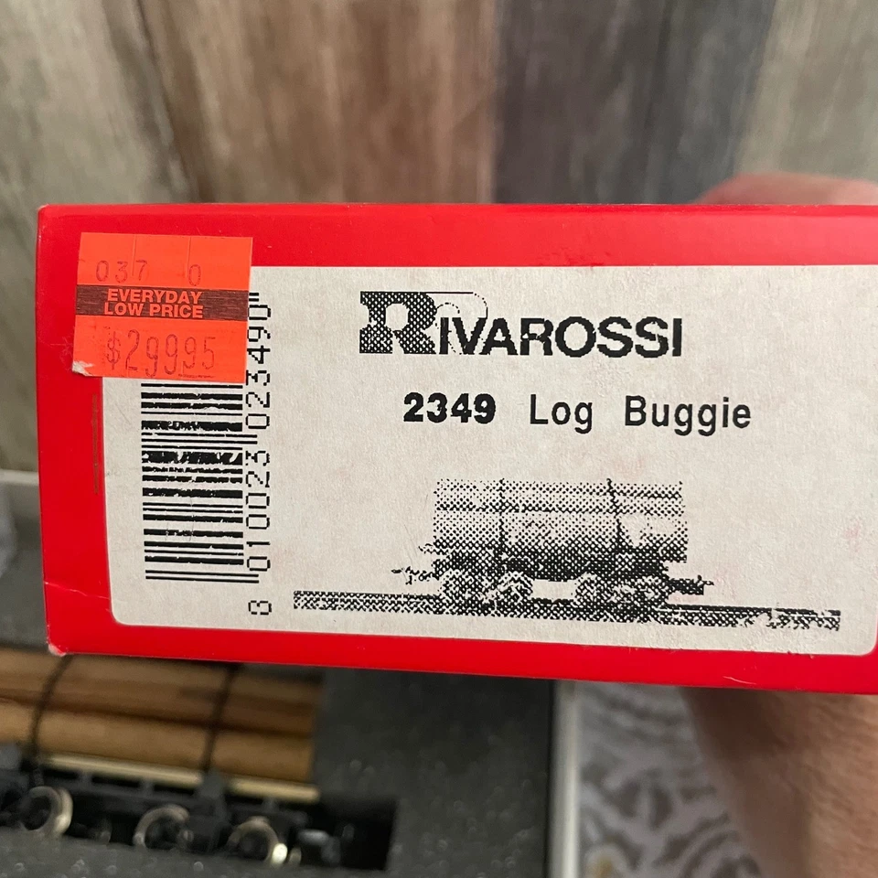 NEW Rivarossi 2349 Log Buggie Train Car HO Scale w/ Original Box & Parts - Image 3 of 3