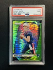 2024 Panini Prizm Drake Maye #329 Neon Green Pulsar RC Patriots PSA 9 UN56