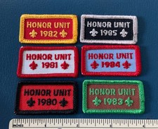 1980-1985 HONOR UNIT Boy Scouts of America Uniform Award PATCHES BSA Scouting