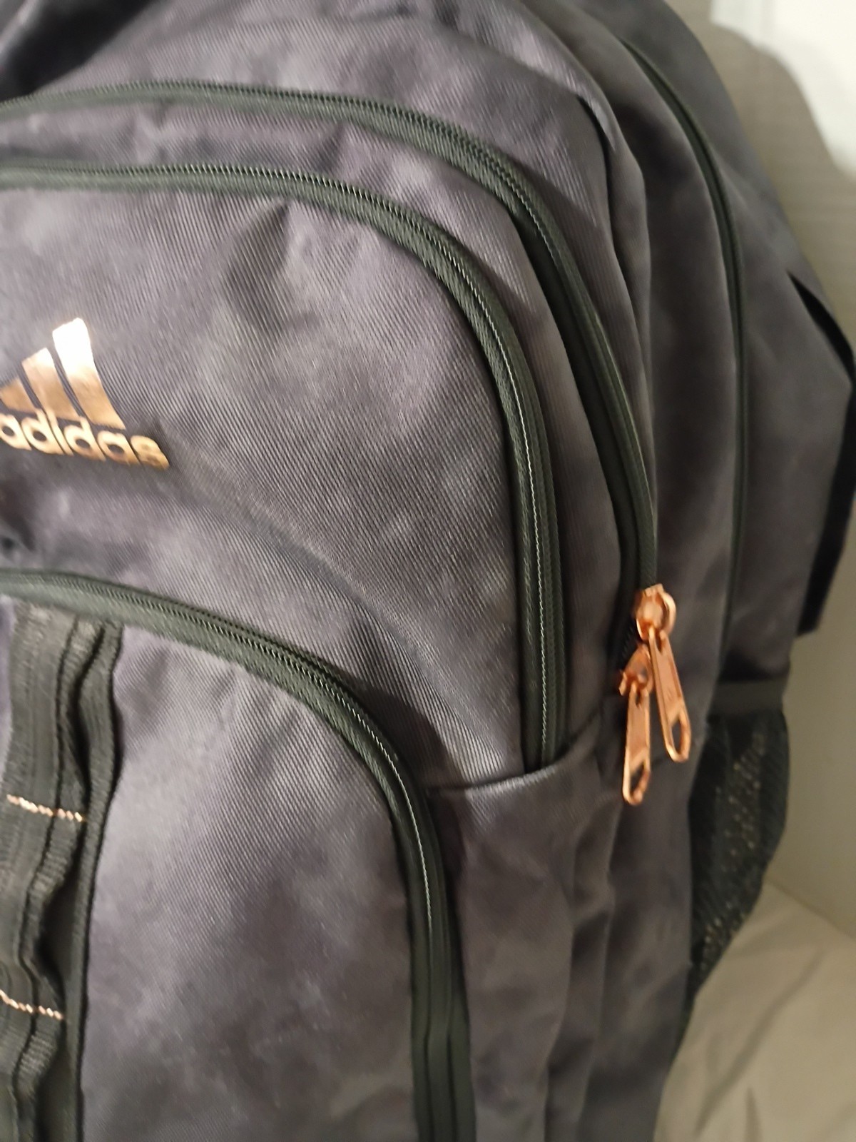 Black/Gray Adidas Load Spring Large Backpack-4 Ex… - image 10