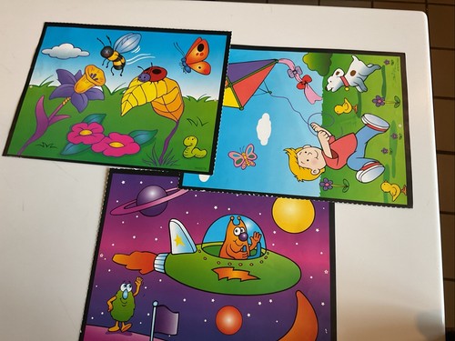 VTG Lite Brite Refill Paper Sheets UNPUNCHED LOT SCOOBY PEANUTS STAR WARS SHREK2 - Picture 13 of 13