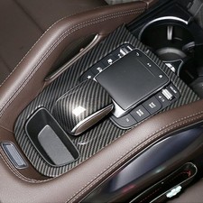 Center Console Gear Shift Panel Carbon Fiber Protective Frame Cover Trim for ...