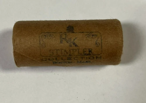 1947 D BU Half Wheat Cent Roll With RK Stimpler Collection Wrapper