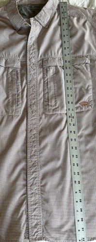 EXOFFICIO X-Large Snap-UP Langarm Hemd braun kariert Taschen Angeln & Wandern - Bild 17 von 18