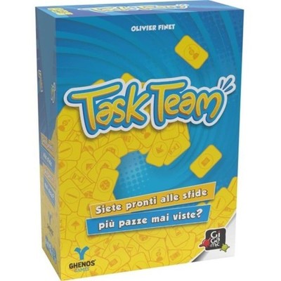 TASK TEAM Brettspiel PARTY GAME ghenos games IN ITALIENISCH Alter 7+