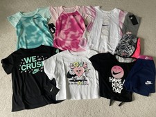 New NWT Girls Lot size 4 Athletic Summer Shorts shirts Nike
