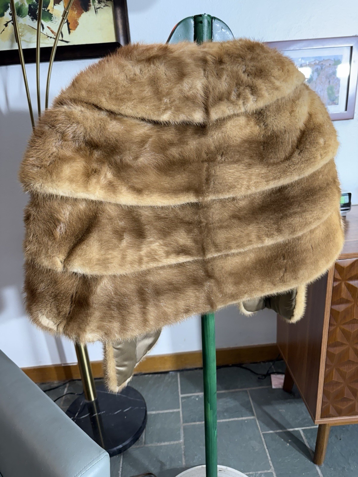 WOW!! 1940’s Vintage Mink Stole Custom Made Small… - image 9