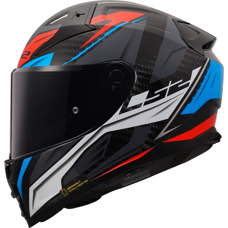 Carbon Savage White Blue Red