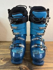 K2 Spyre 100 LV Ski Boots Black Aqua Blue Women  s Sz 25/25.5 US 8/8.5 Used
