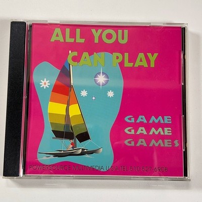 VTG All You Can Play PC CD-ROM 50+ Games Shareware Collection MS-DOS Windows 3.1