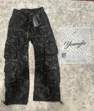 YoungLA W251 Hunting Season Cargo Sweatpants (Camo) Size M SOLD OUT NWT RARE