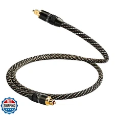 YYTCG Audiophile HiFi Optical Audio Cable – POF, 24K Gold-Plated 