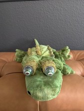 Vintage Animal Alley Toys R Us Alligator Crocodile Hand Puppet Bubble Globe Eyes