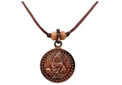 Shree Santan Gopal Yantra Copper Locket In Red Silk Thread Small